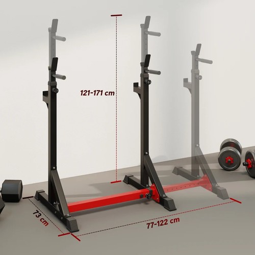 Homcom barbell stand squat - homcom, stand/squat
