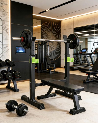 Squat racks barbell - squat, rack