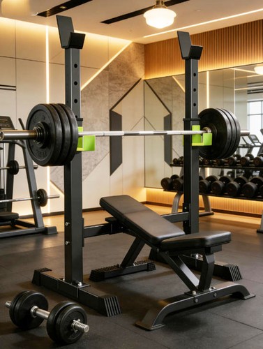 Black squat rack - black, stand